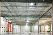 Empty warehouse under construction