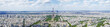 areal panorama view of paris