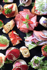 Poster - Assorted canapes