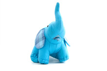 Blue Elephant Toy Make By Silk