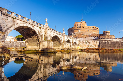 Naklejka samoprzylepna Sant'angelo forteca, Rzym