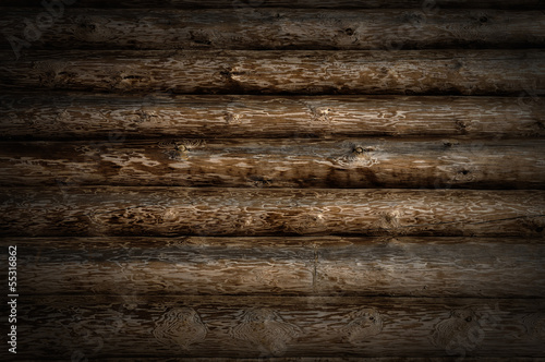 Board z aluminiowym obramowaniem Grunge drewniane kłody