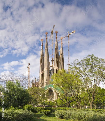 Board z aluminiowym obramowaniem Święta rodzina, barcelona