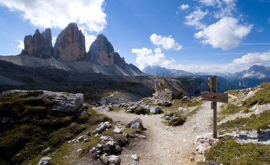 Sticker - Drei Zinnen - Dolomiten - Alpen