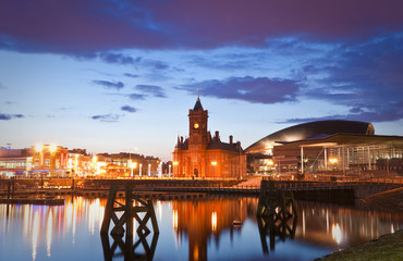 Wall Mural - Cardiff Bay Cityscape