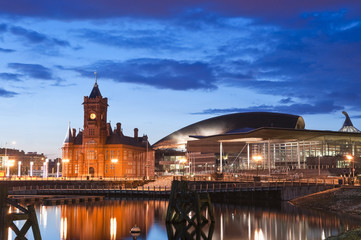 Wall Mural - Cardiff Bay Cityscape