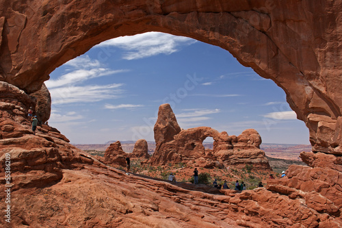 Naklejka dekoracyjna Turret Arch through the North Window