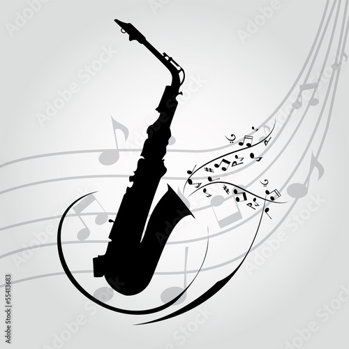 Dekoracja na wymiar  saksofon