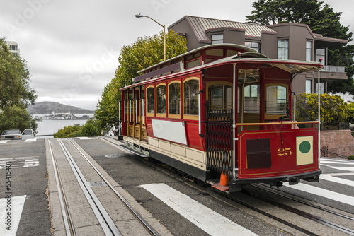 Board z aluminiowym obramowaniem Kolejka linowa w san francisco