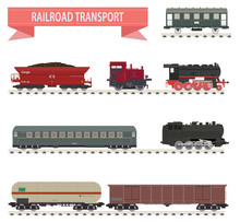 Trains. Railroad Set