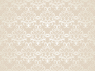 Wall Mural - Seamless damask wallpaper. Pastel colors