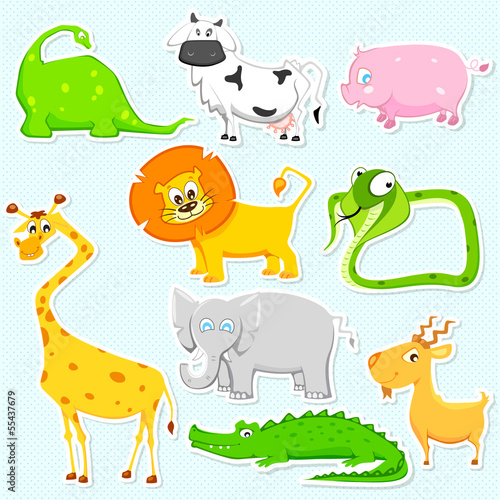 Fototapeta dla dzieci Animal Sticker