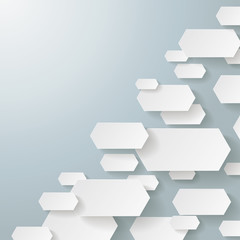 Wall Mural - Infographic Long Hexagons
