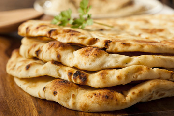 Homemade Indian Naan Flatbread