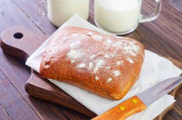 Canvas Print - bread with milk