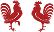 Stylised red rooster