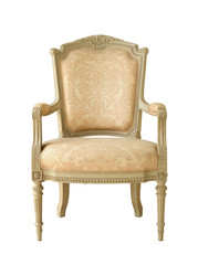 Wall Mural - vintage luxury armchair isolated on white background