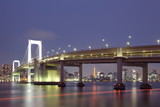 Fototapeta  - Rainbow Bridge from Odaiba, Tokyo, Japan