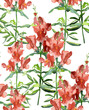 Snapdragons Seamless Pattern