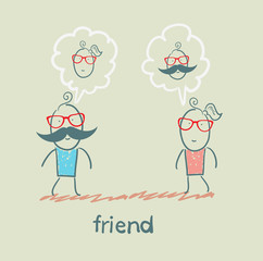 Wall Mural - friend