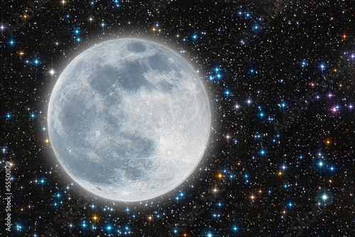 Tapeta ścienna Iluminated moon