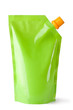 Plastic pouch with batcher