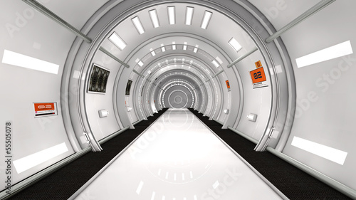 Plakat na papierze fotorealistycznym Futurystyczna architektura