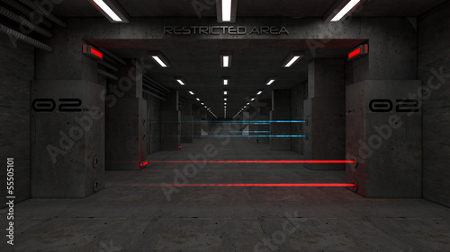Plakat na papierze fotorealistycznym Futurystyczna architektura