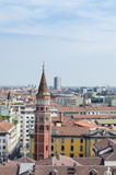 Fototapeta Miasto - Skyline of Milan, Italy