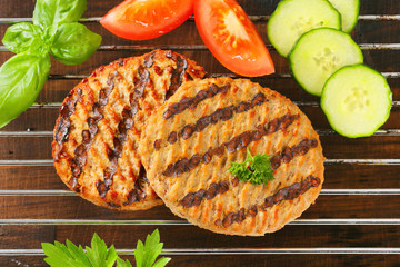 Wall Mural - Grilled patties