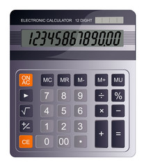 Business calculator. Vector.