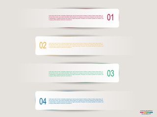 Aufkleber - Colorful label paper