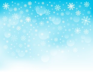 Canvas Print - Snowflake theme background 3