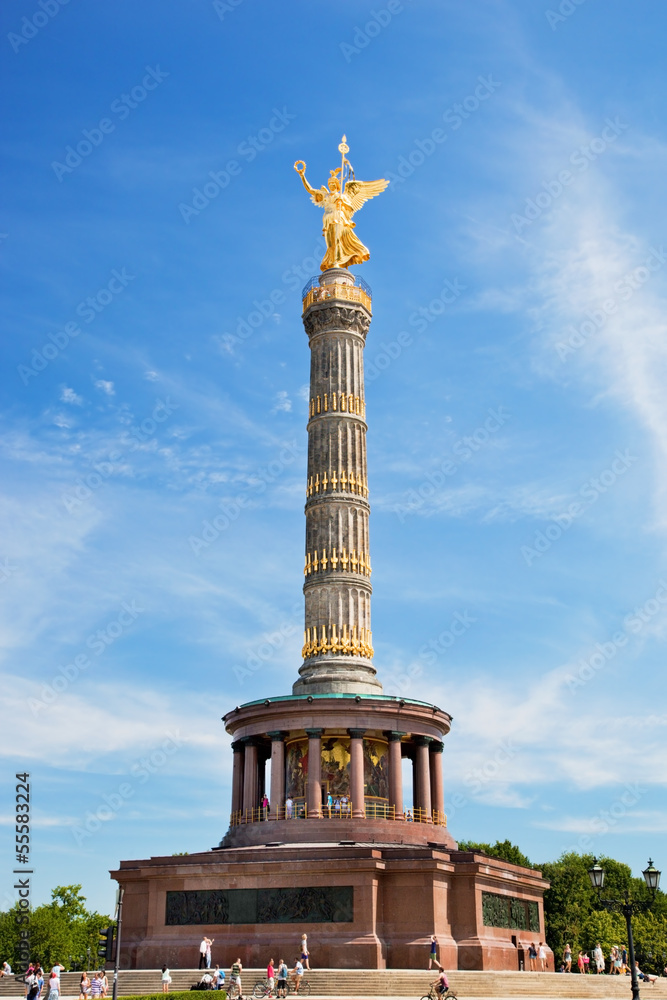 Obraz na płótnie The Victory Column in Berlin, Germany w salonie