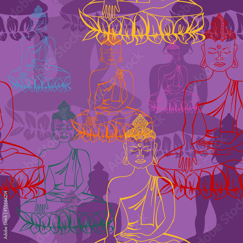 Board z aluminiowym obramowaniem Posąg Buddy wzór