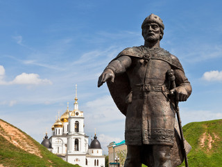 Wall Mural - prince Yury Dolgoruky Monument in Dmitrov, Russia