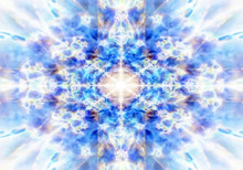 Light Blue Kaleidoscope Background