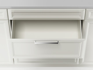 white drawer