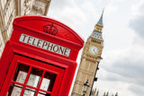 Fototapeta Fototapeta Londyn - Phone booth. London, UK