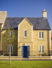 Street view of new houses