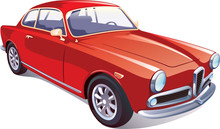 Red Classic Retro Car