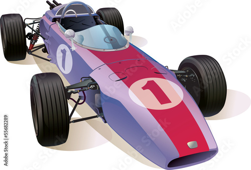 Naklejka ścienna Classic F1 Racing Car