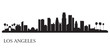 Los Angeles city skyline silhouette background