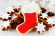 christmas stocking cookie