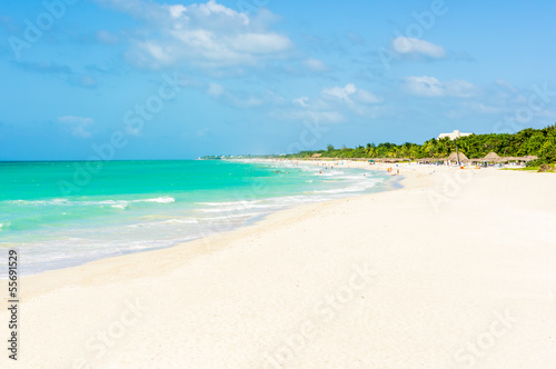 Plakat na papierze fotorealistycznym Plaża varadero na Kubie