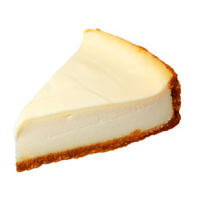 Cheesecake Isolated On White Background