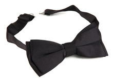 Black Bow Tie Isolated On White
