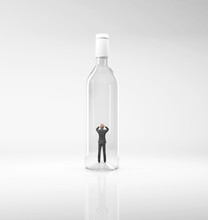 Man Trapped Inside Bottle Free Stock Photo - Public Domain Pictures