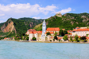 Wall Mural - Village of Durnstein along the Danube, Wachau Valley, Austria