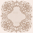 Abstraction floral lace pattern circular.